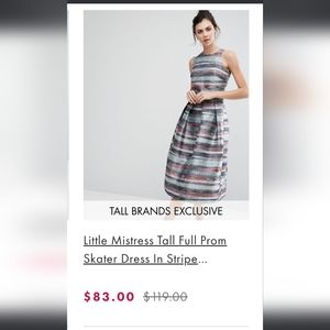 NWT Little Mistress dress